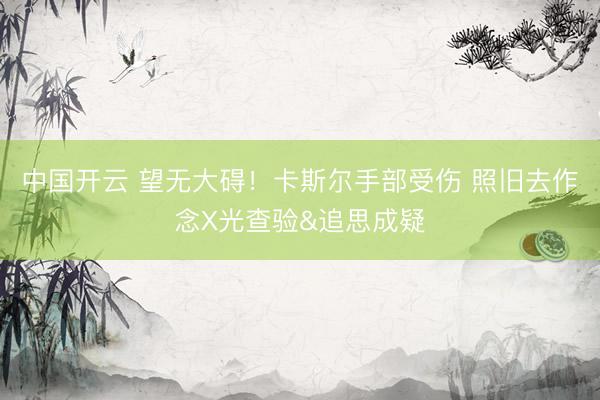 中国开云 望无大碍！卡斯尔手部受伤 照旧去作念X光查验&追思成疑