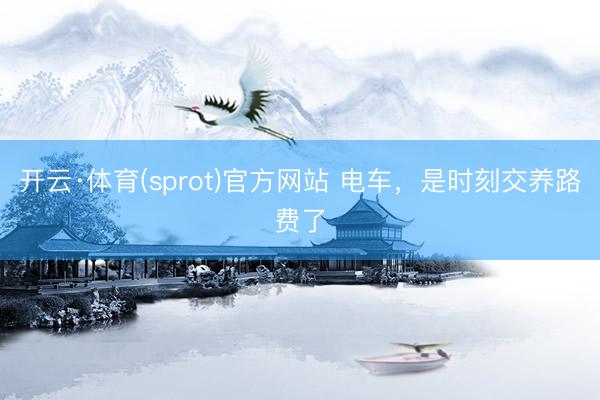 开云·体育(sprot)官方网站 电车，是时刻交养路费了